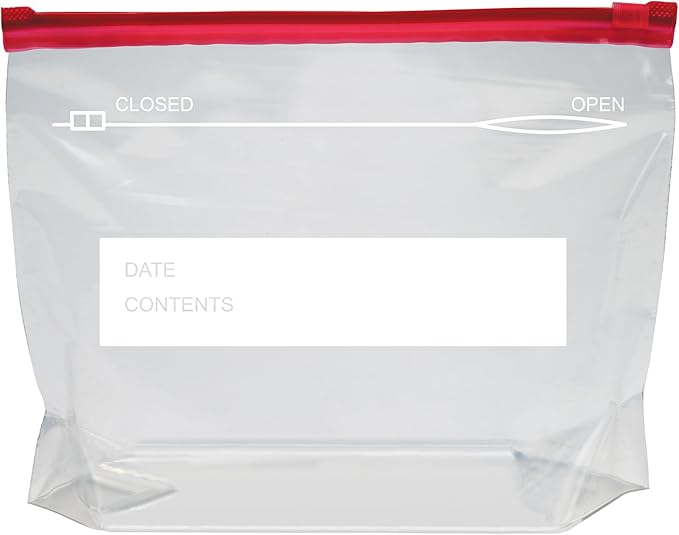 Amazon Basics Slider Quart Food Storage Bags, BPA Free, 120 Count (Previously Solimo)