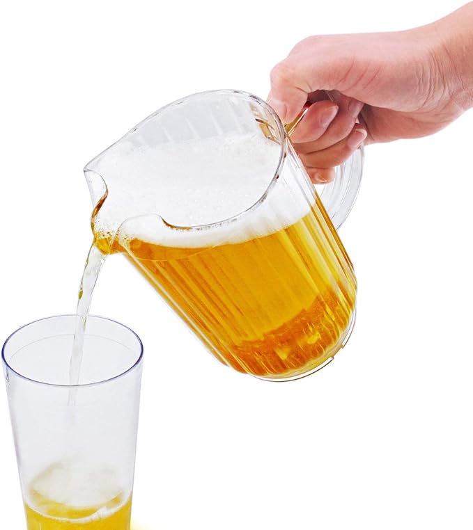 New Star Foodservice 46106 Resturant-Grade Polycarbonate Plastic Water Pitcher, 60 oz, Clear