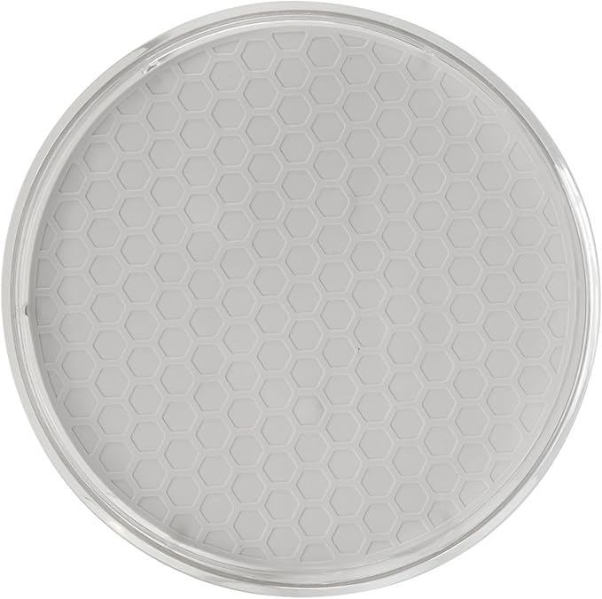 Spectrum Lazy Susan Organizer, Hexa Medium (1-Pack) - Lazy Susan Turntable for Cabinet, Refrigerator, Pantry, Table, & Shelf - Rotating & Spinning Pantry Organization - Spice Rack Storage for Fridge