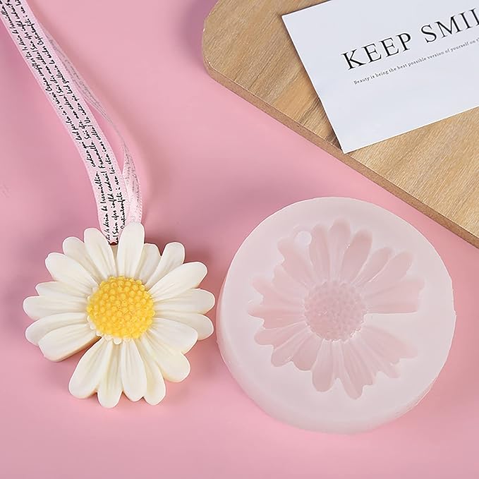 Daisy 4 Pack Flower Molds - Peony, Rose, 3D, Silicone Resin & Clay Molds for Craft Supplies