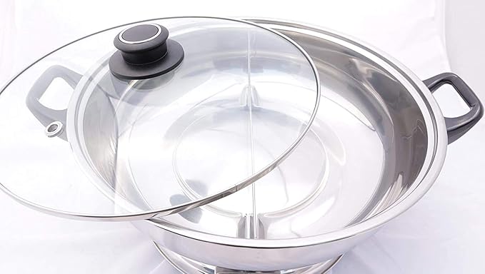 Sonya 5L Electric Dual-Sided Shabu Shabu & Mongolian Hot Pot – Stainless Steel, Large Capacity for Family Meals & Hot Pot Parties