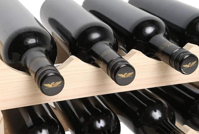 216 Bottle Wine Rack Dark Stain