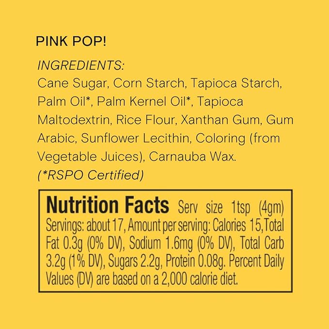 Pink Pop! Natural Nonpareils Sprinkles by Supernatural, No Artificial Dyes, Soy Free, Gluten Free, Vegan, 3oz