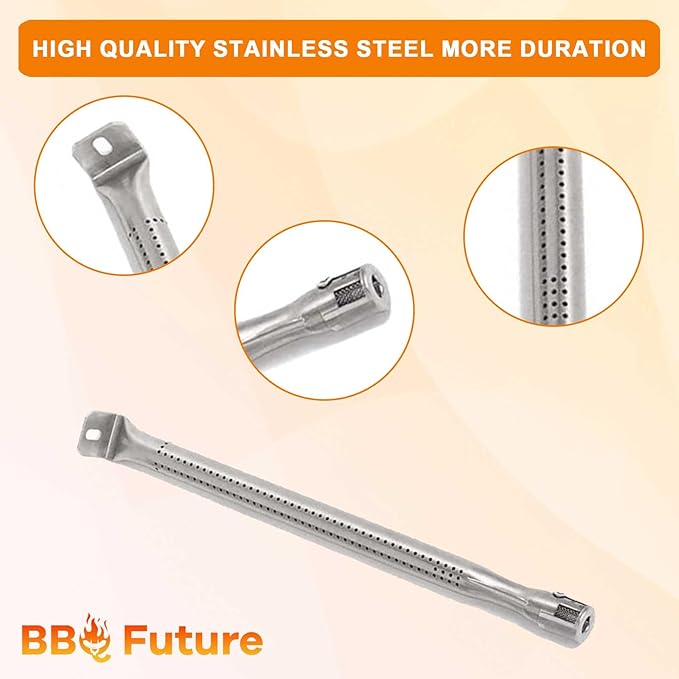 MixRBBQ Grill Replacement Parts for Napoleon Prestige 500 and Built-in Prestige 500, Stainless Steel 7-Pack Heat Plates, 4-Pack Burner and 2-Pack Grate Grid for Napoleon