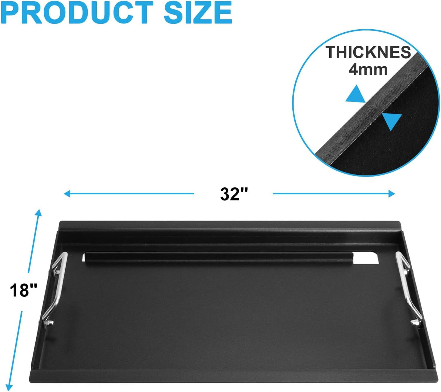 Full Size Griddle for Charbroil Performance 6 Burner Grill, Flat Top Griddle for Charbroil Grill 463245917 463238218 463276517 466245917, 463347017 463349917, Replace for G470-0002-W1 G470-0003-W1