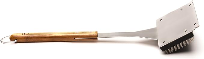 Outset QVG40 Verde Collection Grill Brush with Replaceable Bristles and Scraper