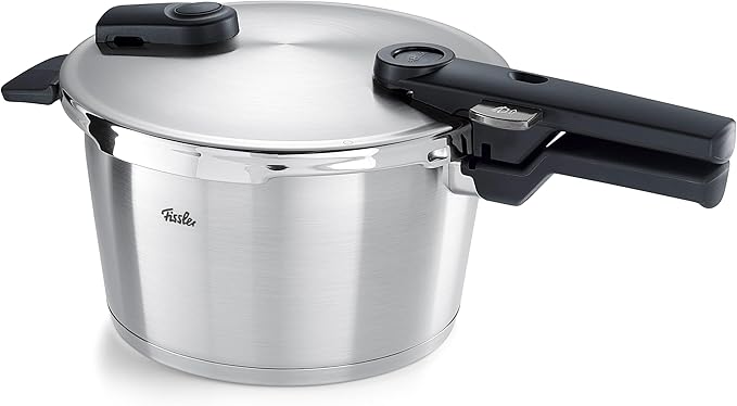 Fissler Vitaquick Premium/Pressure Cooker (6 L, Diameter 22 cm) Stainless Steel Pressure Cooker, 2 Cooking Levels, Made in Germany, Induction
