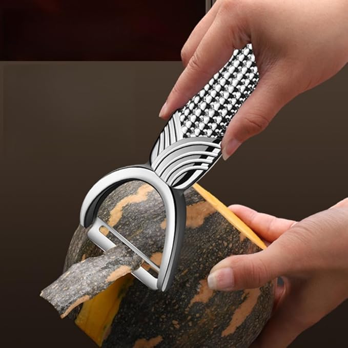 Swivel Vegetable Peeler, Widened Handle and Ultra Sharp Stainless Steel Blades - Perfect Kitchen Peeler For Veggie, Fruit, Potato, Carrot, Apple - Silver
