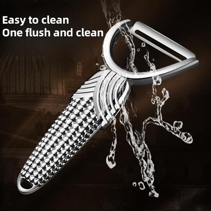 Swivel Vegetable Peeler, Widened Handle and Ultra Sharp Stainless Steel Blades - Perfect Kitchen Peeler For Veggie, Fruit, Potato, Carrot, Apple - Silver