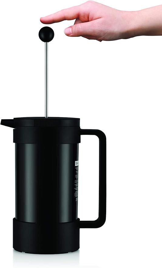Bodum Bean Sustainable French Press Coffee Maker, 34 Ounce, Black