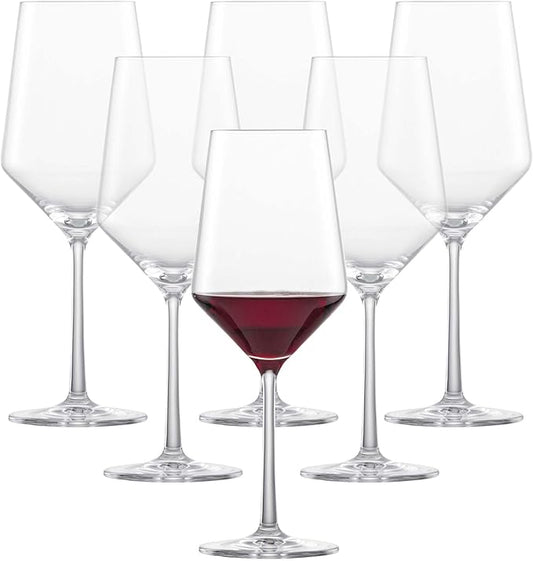 ZWIESEL GLAS Pure Cabernet Red Wine Glass (Set of 6), Graceful Wine Glasses for Red Wine, Dishwasher-Safe Tritan Crystal Glasses, Made in Germany (18 Ounce)