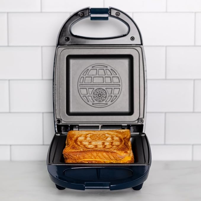 Uncanny Brands Star Wars Death Star Single Sandwich Maker - Star Wars Kitchen Appliance