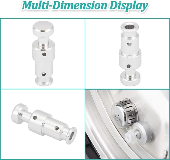 2 Pack Float Valve for Instant Pot with 8 Silicone Caps for Instant Pot Duo 3, 5, 6 QT, Duo Plus 3, 6 QT, Ultra 3, 6, 8 QT Replacement Float Valve by ZYLONE