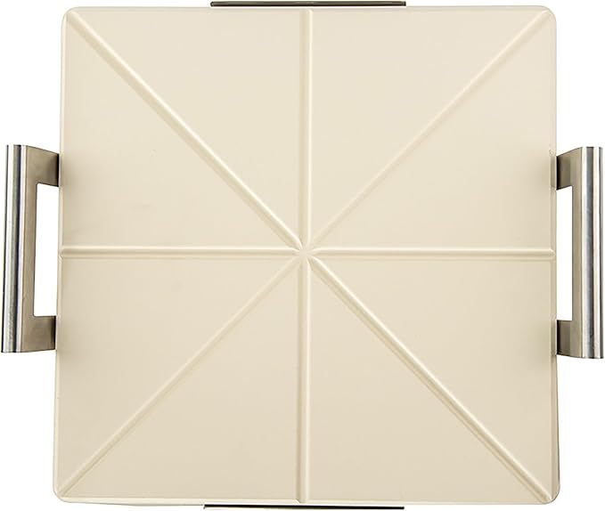 Nordic Ware 14-Inch Square Pizza and Baking Stone, Oven Safe and Grill Safe Cordierite with Stainless Holder