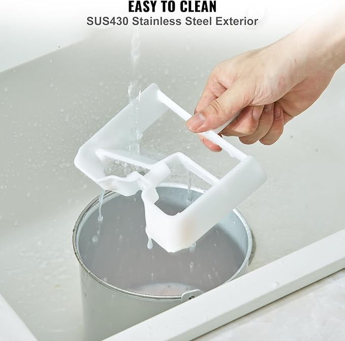 VEVOR Upright Automatic Ice Cream Maker with Built-in Compressor, 2 Quart No Pre-freezing Fruit Yogurt Machine, Stainless Steel Electric Sorbet Maker, 4 Modes Gelato Maker with Digital Display & Timer