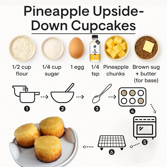 Dolce Flav Pineapple Extract – 2 Ounce Oil-Soluble Kosher, Sugar-Free, Concentrated Tropical Flavor for Candy, Chocolates & Desserts, Includes Measured Dropper