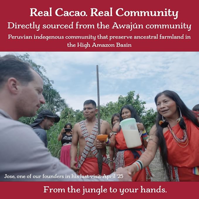 Cacao Adventures Ceremonial Grade Cacao | 100% Pure Cacao | Dairy & Vegan Free | Unsweetened | Vegan Peruvian Cacao