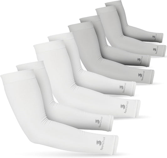 SportsTrail Cooling Arm Sleeves for Men & Women – Breathable, UV Sun Protection, Sports Arm Sleeves for Women, Men & Youth