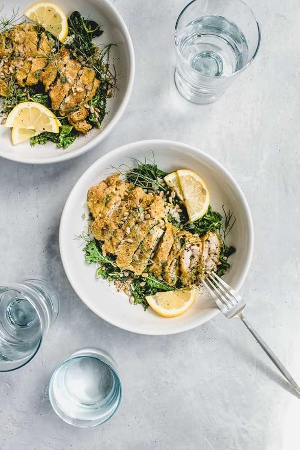 LE TAUCI Pasta Bowls 45 oz, Salad Bowls Set for Serving Soup, Pasta, Noodle, Dinner, Large Kitchen Bowl Plates, Microwave Safe - 8.5 Inch, Set of 4, White