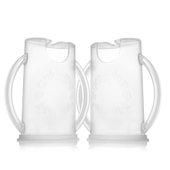 2-in-1 Baby Food Pouch & Juice Box Holder (2-pack) - No-Squeeze, Food-Safe Container with easy-grab Handles & Lid Fits GoGo, Capri Sun, Juice, Yogurt, & More