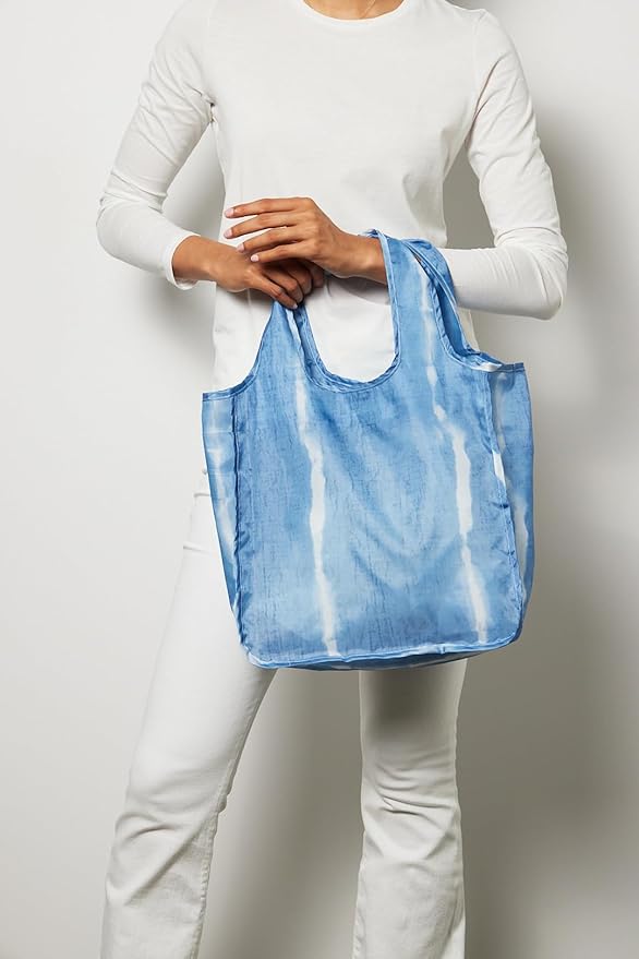 Reusable Grocery Bag - Stylish Shopping Bag for Groceries - Foldable Tote Bag - Medium Size