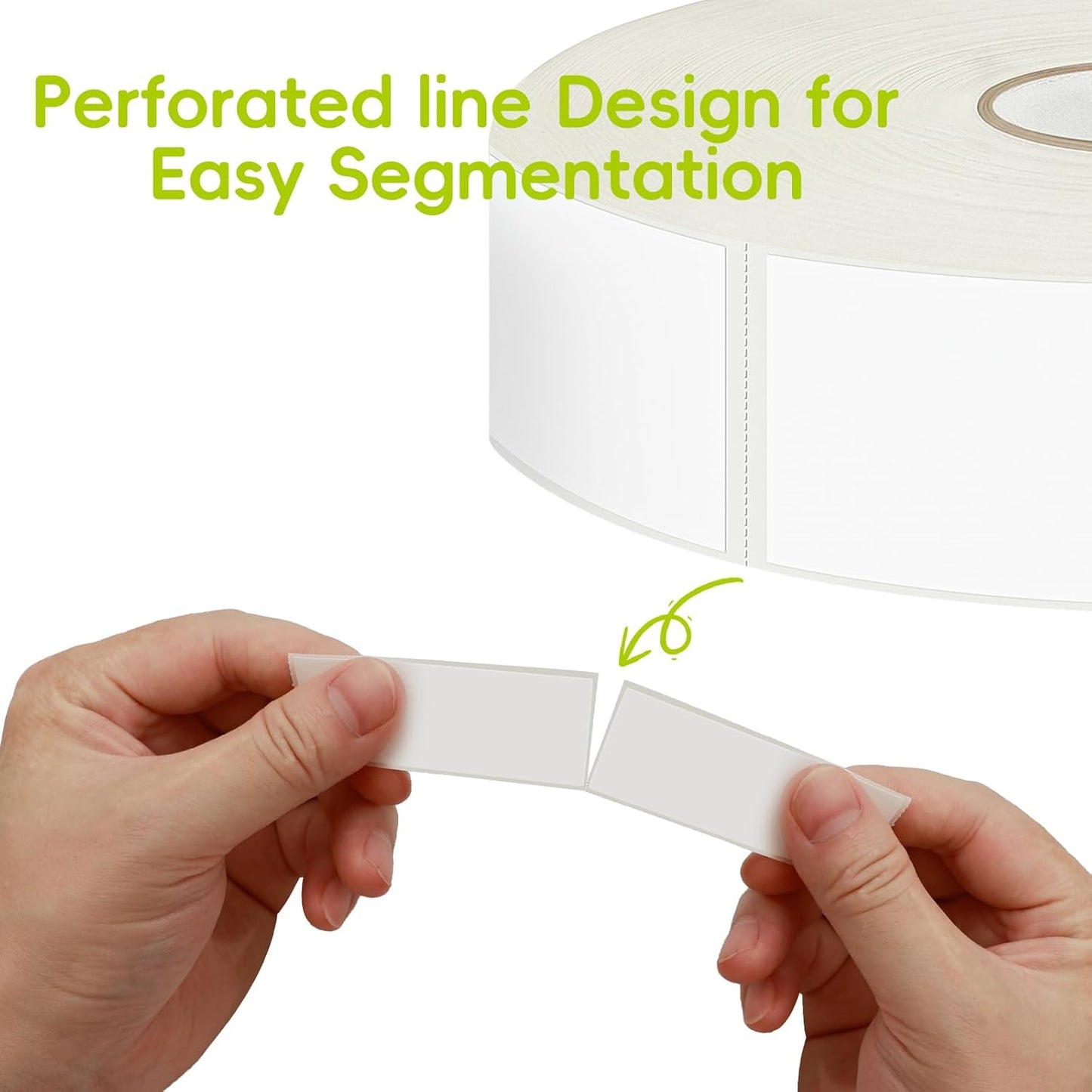 600 Blank Removable Freezer Labels with Perforation Line for Easy Distribution and Use. Waterproof and Oil-Resistant, Suitable for Food Containers, Jars, and Kitchen Organization.(1 "x 3")