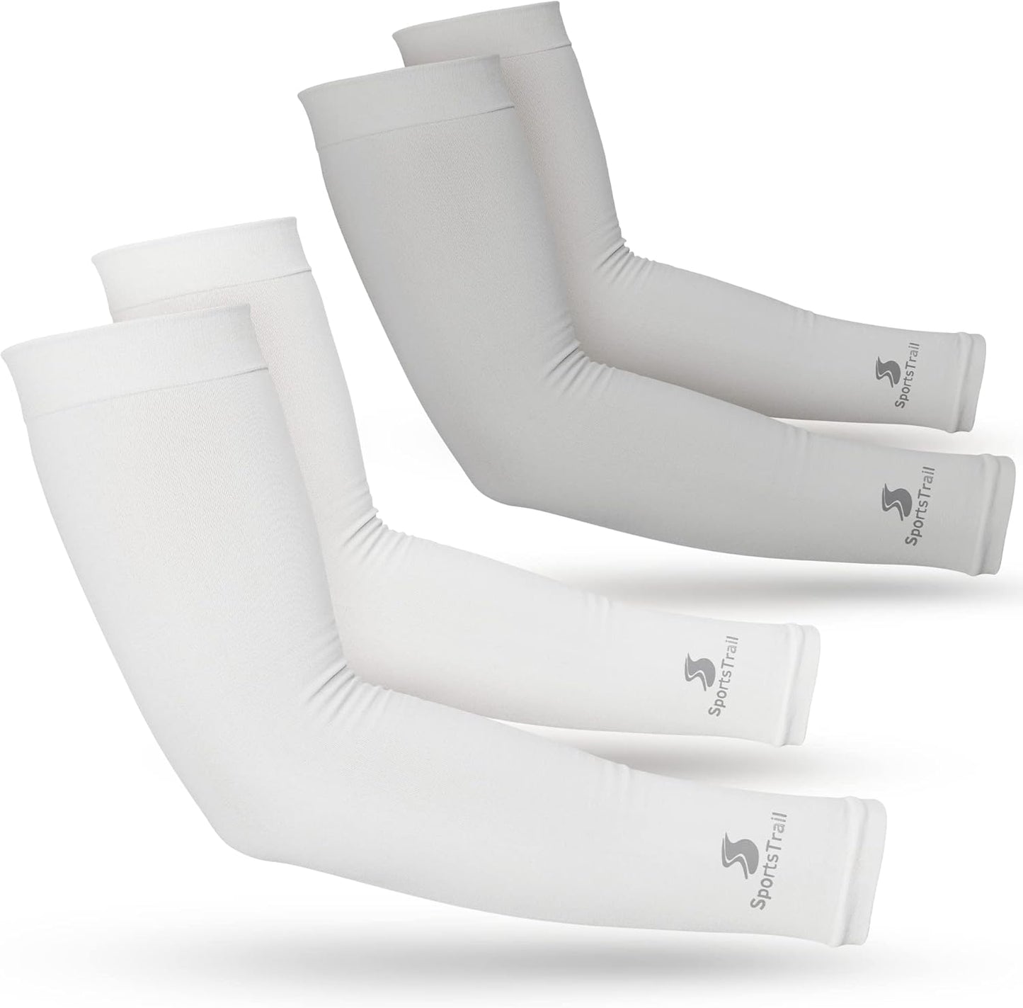 SportsTrail Cooling Arm Sleeves for Men & Women – Breathable, UV Sun Protection, Sports Arm Sleeves for Women, Men & Youth