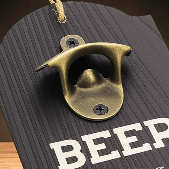Beer Bottle Opener, Outdoor Bottle Opener wall Mounted, 4.7×11 in for Home Pub, Man Cave, Patio, Kitchen, Gift for Beer Lovers