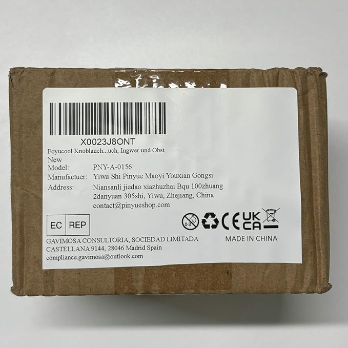 2 Pcs Garlic Press Set, Stainless Steel Garlics Crusher with Silicone Peeler and Cleaner Brush, Easy to Use Garlic Chopper for Shredded Garlic, Ginger, and Fruit