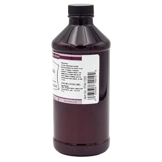 Lorann Oils Banana Bakery Emulsion: True Banana Emulsion, Ideal for Boosting Fruit Tones in Cakes, Cookies & Desserts, Gluten-Free, Keto-Friendly, Banana Extract Substitute Essential for Your Kitchen