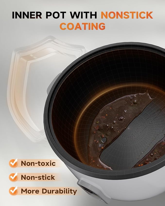 Commercial Rice Cooker, Large Capacity 30-Cup (UnCooked), 60-Cup (Cooked) with One Touch Operation and 12-Hour Keep Warm,Easy to Use and clean,1600W