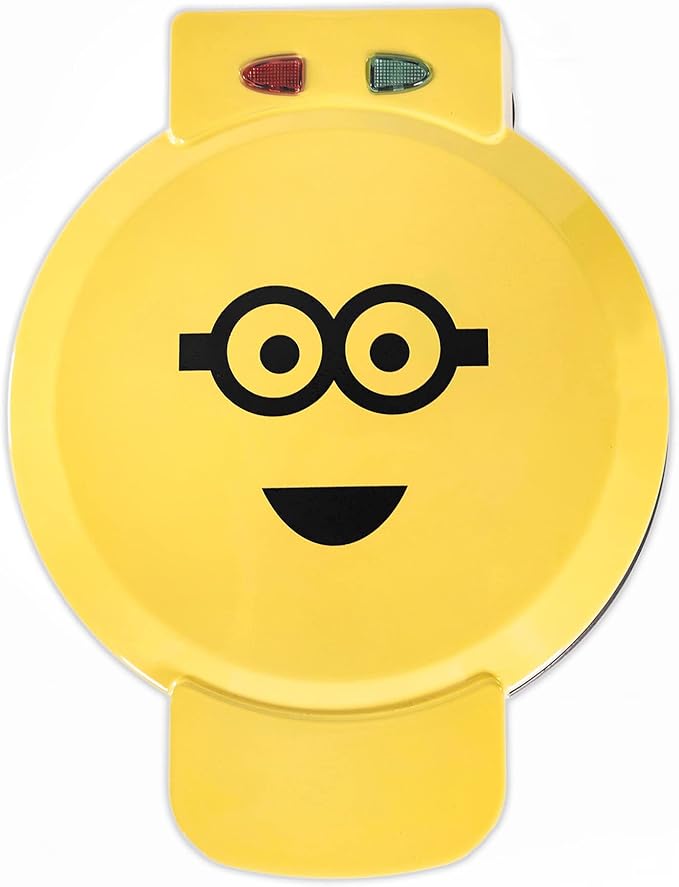 Uncanny Brands Minions Kevin Waffle Maker- Iconic Minion on Your Waffles - Waffle Iron