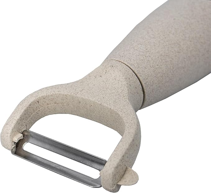 Beille Cream Stainless Steel Wheat Straw Vegetable Peeler Kitchen Utensils