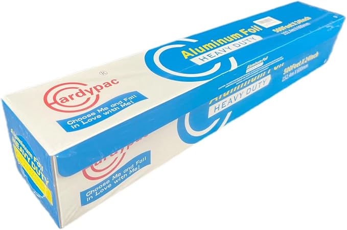 24 Inch Extra Wide Aluminum Foil Roll, 1000SQFT, 24 Inch Width x 500 Feet Length, Heavy Duty Aluminum Foil for Commercial, industrial, professinal, catering, roasting, baking, cooking grill and bbq