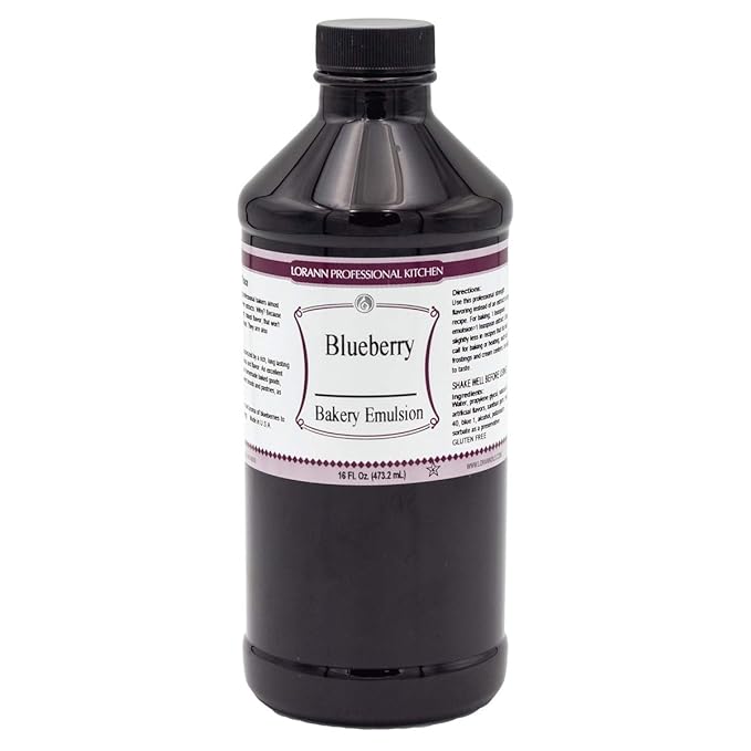 Lorann Oils Blueberry Bakery Emulsion: Realistic Blueberry Flavor, Perfect for Elevating Berry Notes in Baked Goods, Gluten-Free, Keto-Friendly, Blueberry Extract Substitute Essential for Your Kitchen