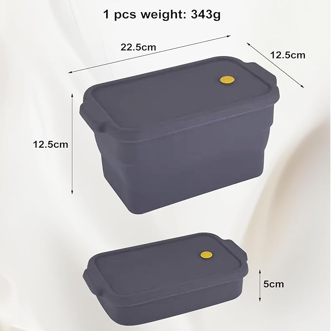 Silicone Bread Loaf Pan, Non Stick Bread Pans, Collapsible, with Lid & Oil Brush & Scraper, Bread Bakeware Pan for Homemade Bread, 8.6×5.1×1.9'', 2QT Bread Baking Mold, Brownie Loaf Pan