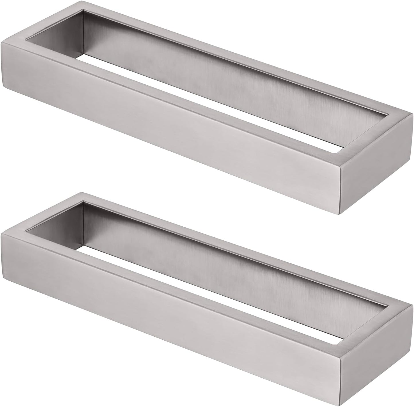 KOKOSIRI Towel Ring Brushed Nickel Hand Towel Hanger Holder 9-Inch Kitchen Rack Stainless Steel for Bathroom Hardware Wall Mount, 2 Pack B4008BR-L9-P2