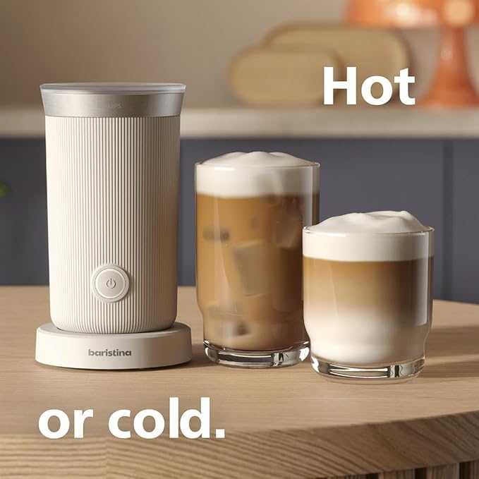 Philips Baristina Milk Frother - Foam Milk Perfectly. Hot and Cold. Dairy and Non-Dairy. Easy to Clean Baristina Espresso Machines. Milky White (BAR311/00)