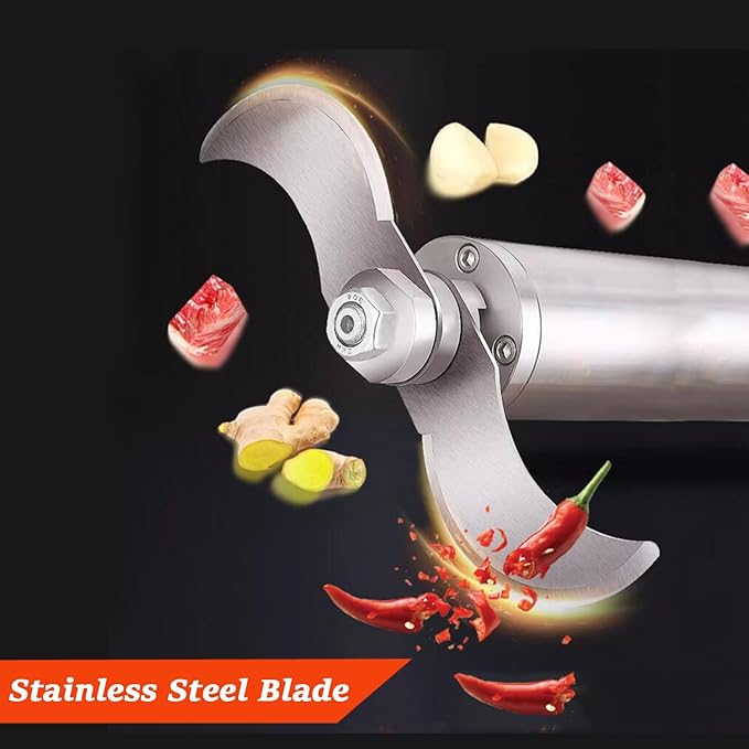 INTSUPERMAI Commercial Electric Multi Function Chopper Food Shredder Processor 5.5L Multifunction Meat Bowl Cutter Mixer with 304 SS Blade for Meat Vegetable Cutter Chopper Machine 110V 550W 120kg/h