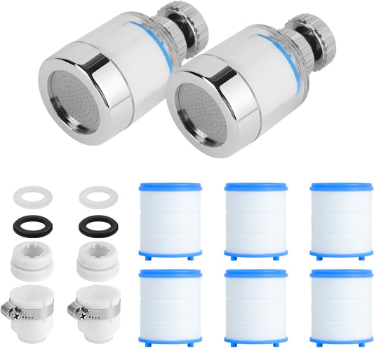 Rotating Faucet Extender Sink Aerator, Sink Filter Water Faucet, 360 ° Faucet Extender, With Universal Converter, Swivel Multifunctional Robotic Arm for Home Kitchen Bathroom - 2 Pcs