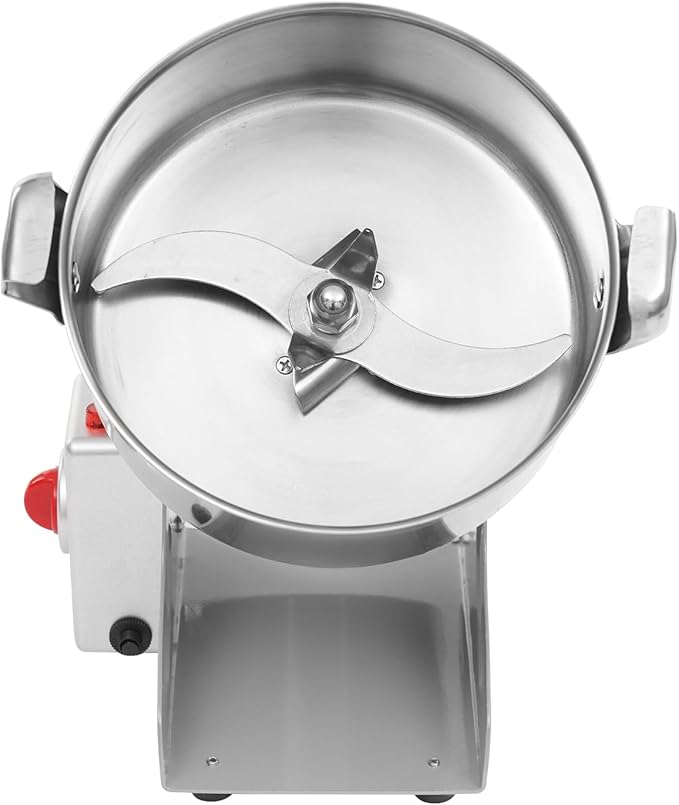 Electric Grain Mill Grinder High Speed 30000r/min Powder Machine Grain Spice Herb Grinder Dry Grinder Machine Stainless Steel Powder Grinder for Dry Spice Herbs Grains Coffee Rice Pepper (2500g 4500W)