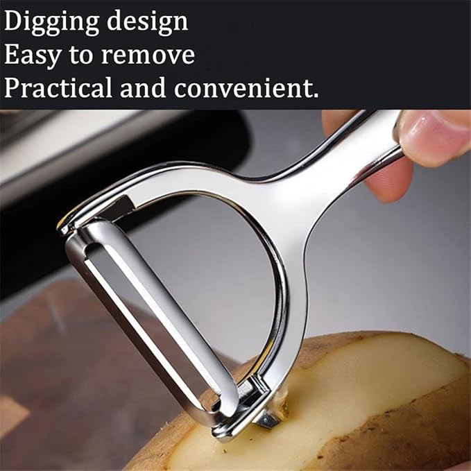 Vegetable Peeler,Fruit,Apple, Potato Peeler Stainless Steel Sharp photato Cutter Y-Shaped kitchen Gadget Peeling Portable Home Kitchen Tools-5 Years of Warranty