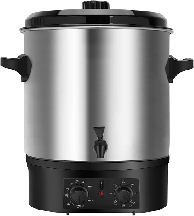 24.5QT Electric Water Bath Canner, Electric Canner with Adjustable Temperature & Time, Water Bath Canning for Heating Cans And Slow Cookers