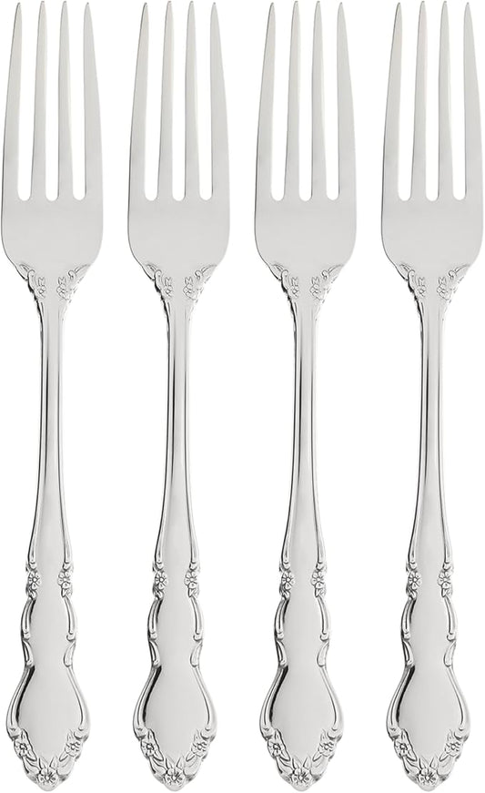 Oneida 2766004G Dover Fine Flatware Dinner Forks, Set Of 4