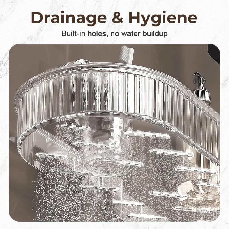 Universal Removable Faucet Storage Rack, Removable Faucet Storage Rack Installs (White)