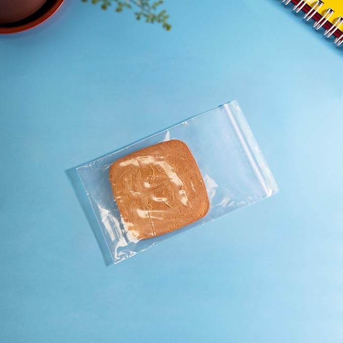 iMailer - 500 Count - 5" x 7" Small Zip Bags - Clear Reclosable Zip Plastic Poly Bags 2 Mil with Lock Seal Zipper for A2 A4 A6 Cards & Envelopes, Bakery, Cookies, Treats