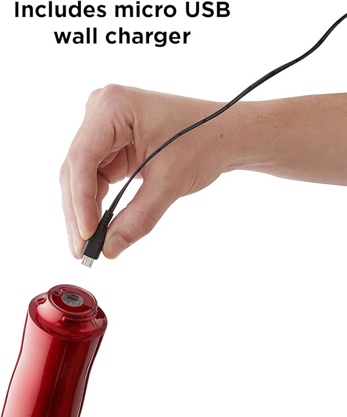 Rabbit Automatic Electric Corkscrew Wine Bottle Opener (Metallic Red)