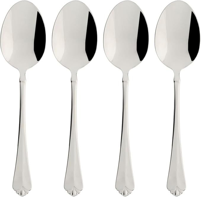 Oneida Juilliard Fine Flatware Dinner Spoons, 0.50 LB, Metallic
