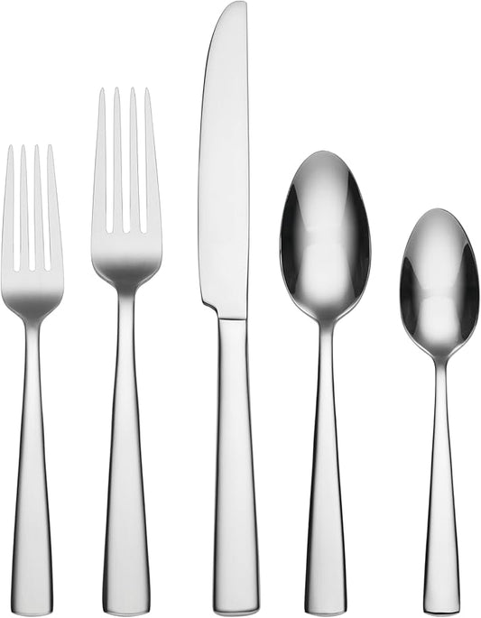 Oneida 20 Piece Everyday Nocha 20PC Flatware Set, Service for 4, Silver