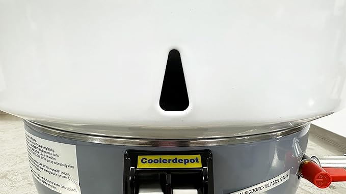 Commercial Gas Rice Cooker, 10L Capacity, 25600 BTU/HR, Liquid Propane, White CDGRC-10LP ETL